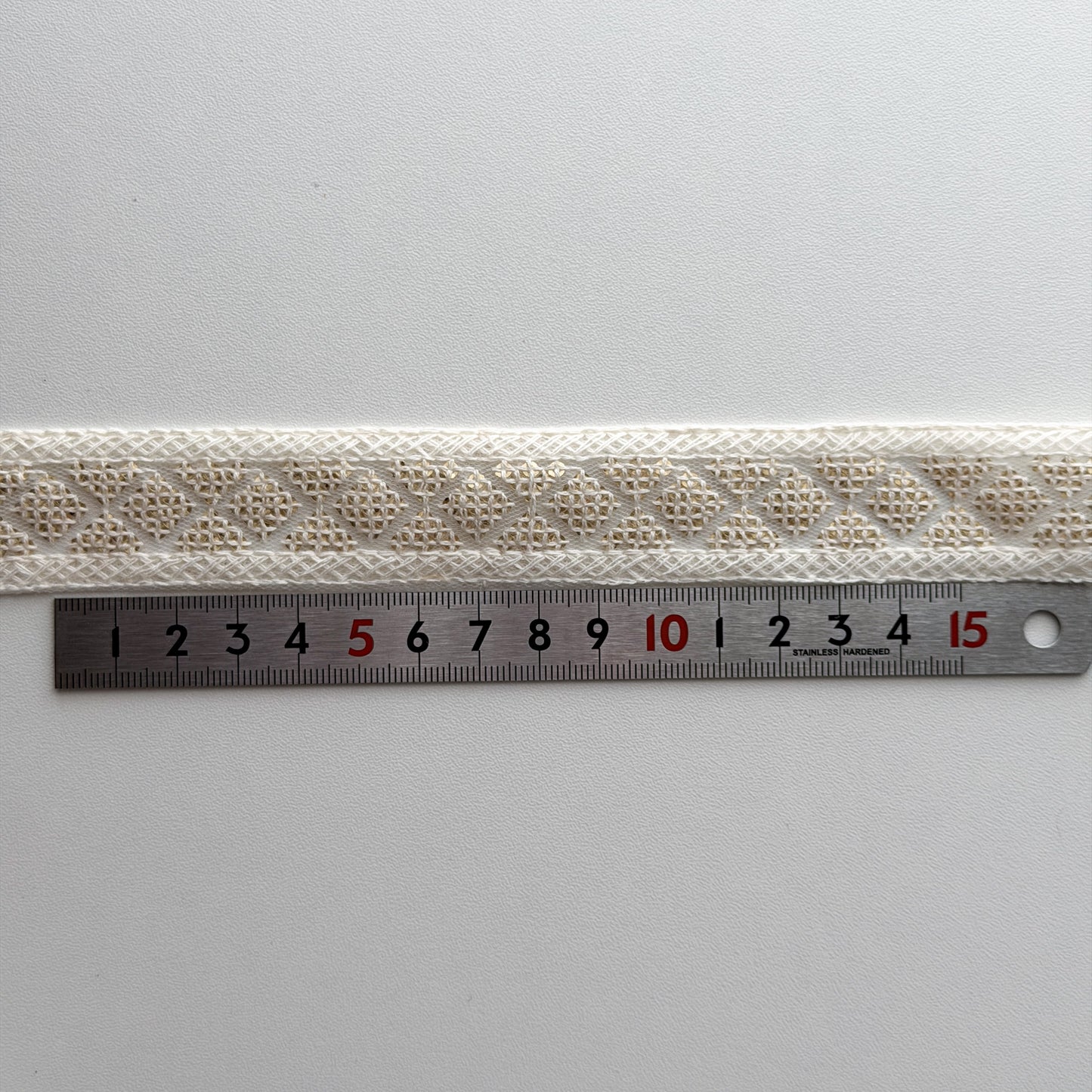 S389 インド刺繍リボン 2.5cm幅 チュール